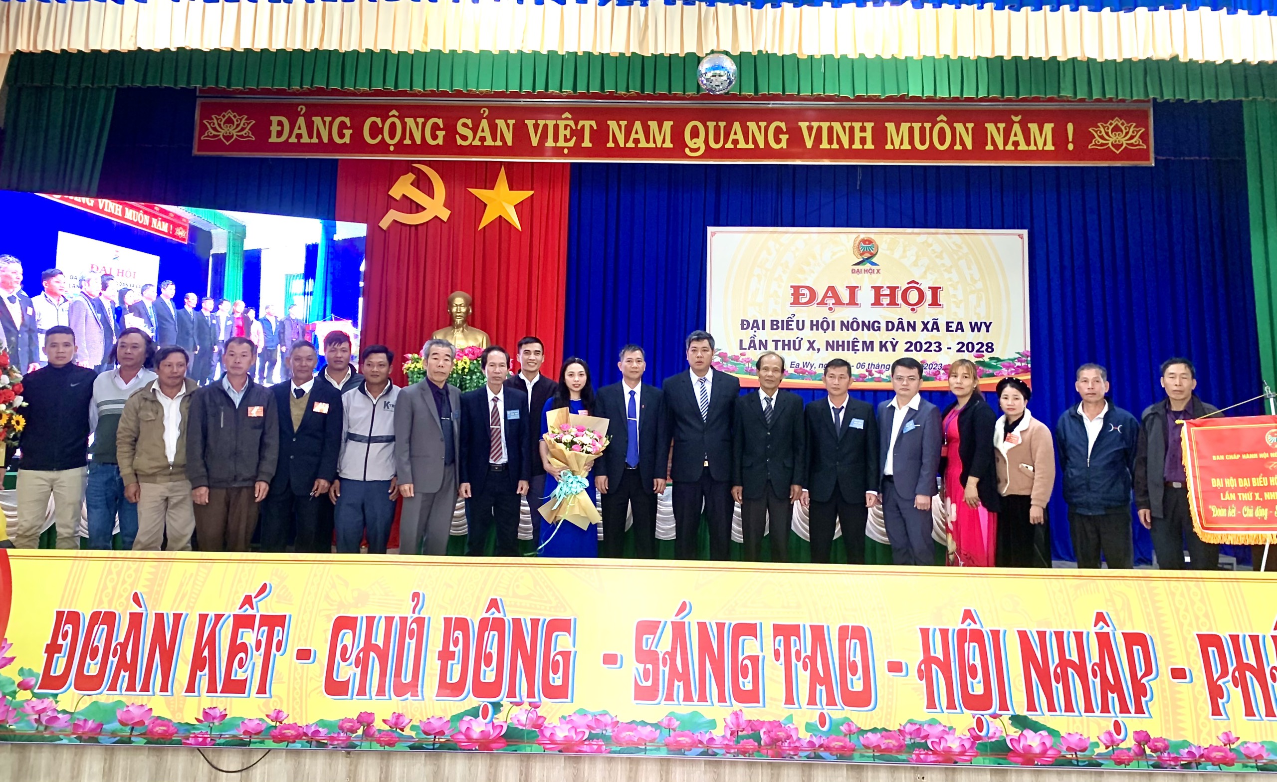 ĐẠI HỘI ĐẠI BIỂU HỘI NÔNG DÂN XÃ EA WY LẦN THỨ X, NHIỆM KỲ 2023 - 2028