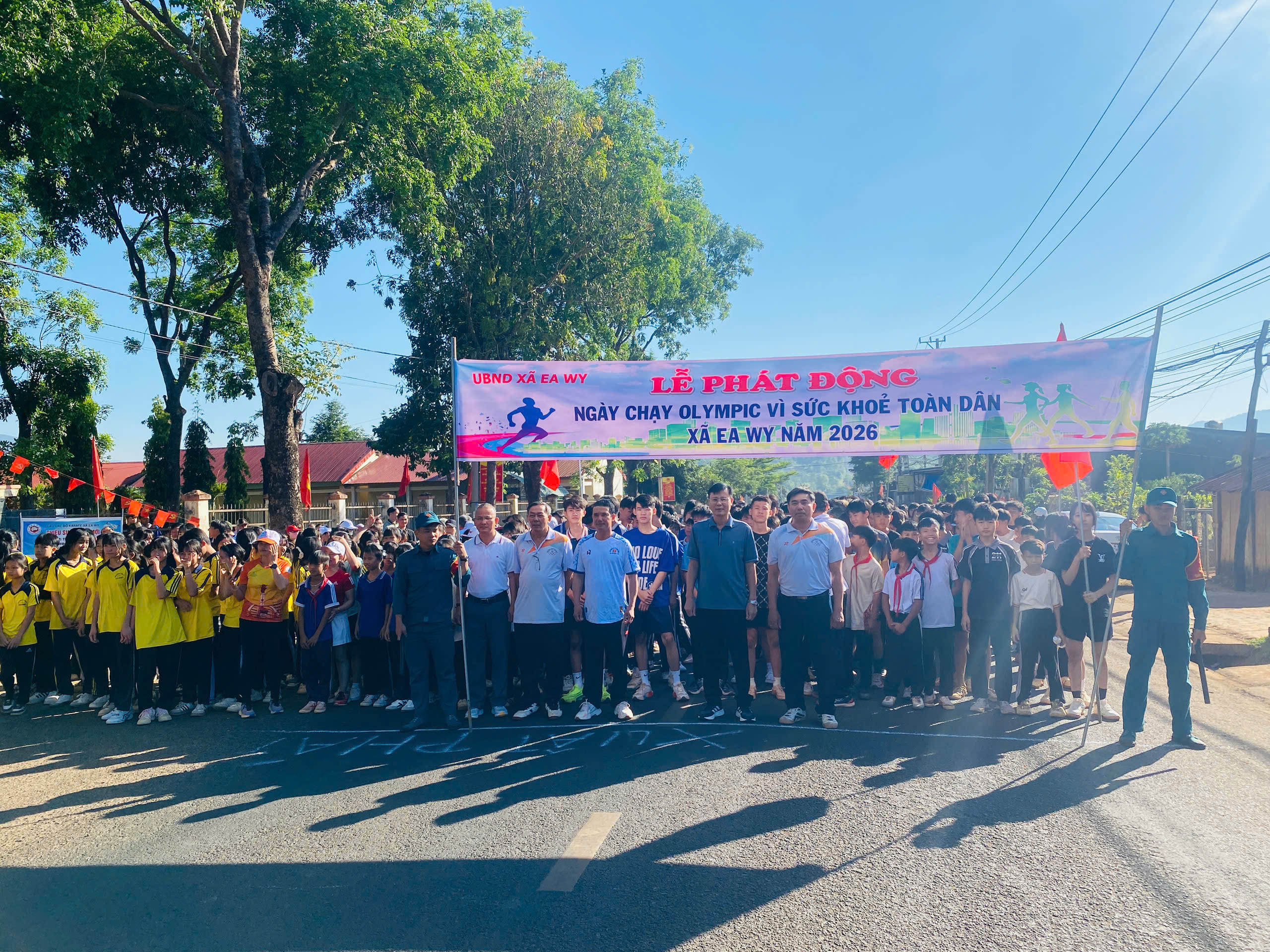 XÃ EA WY TỔ CHỨC NGÀY CHẠY OLYMPIC VÌ SỨC KHỎE TOÀN DÂN NĂM 2026