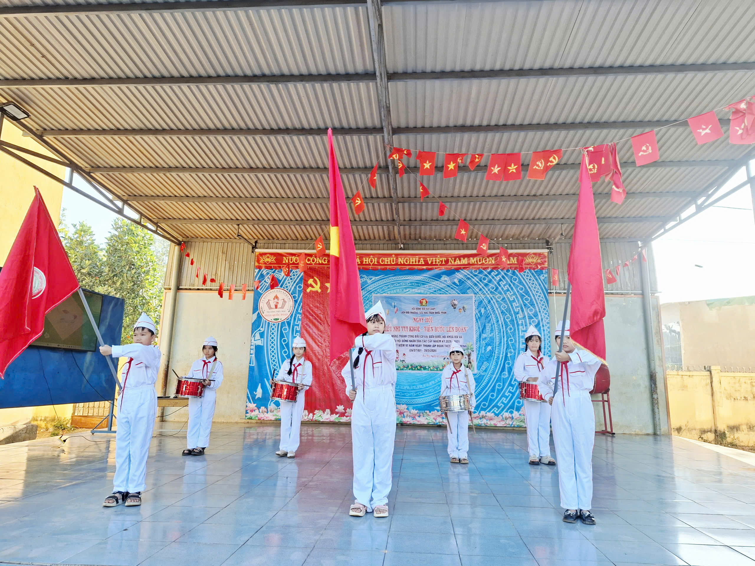 Trường Tiểu học Trần Quốc Toản tổ chức Ngày hội “Thiếu nhi vui khỏe – Tiến bước lên Đoàn” năm học 2025 – 2026