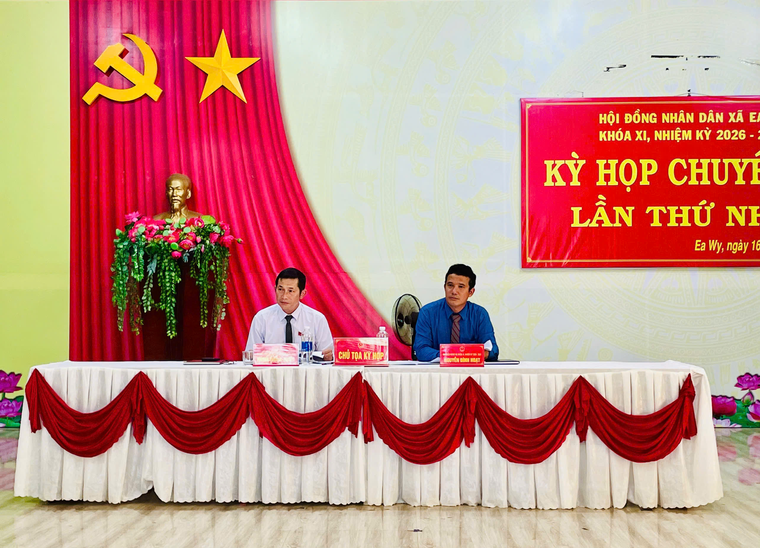 Kỳ họp chuyên đề lần thứ nhất, HĐND xã Ea Wy khóa XI, nhiệm kỳ 2026-2031