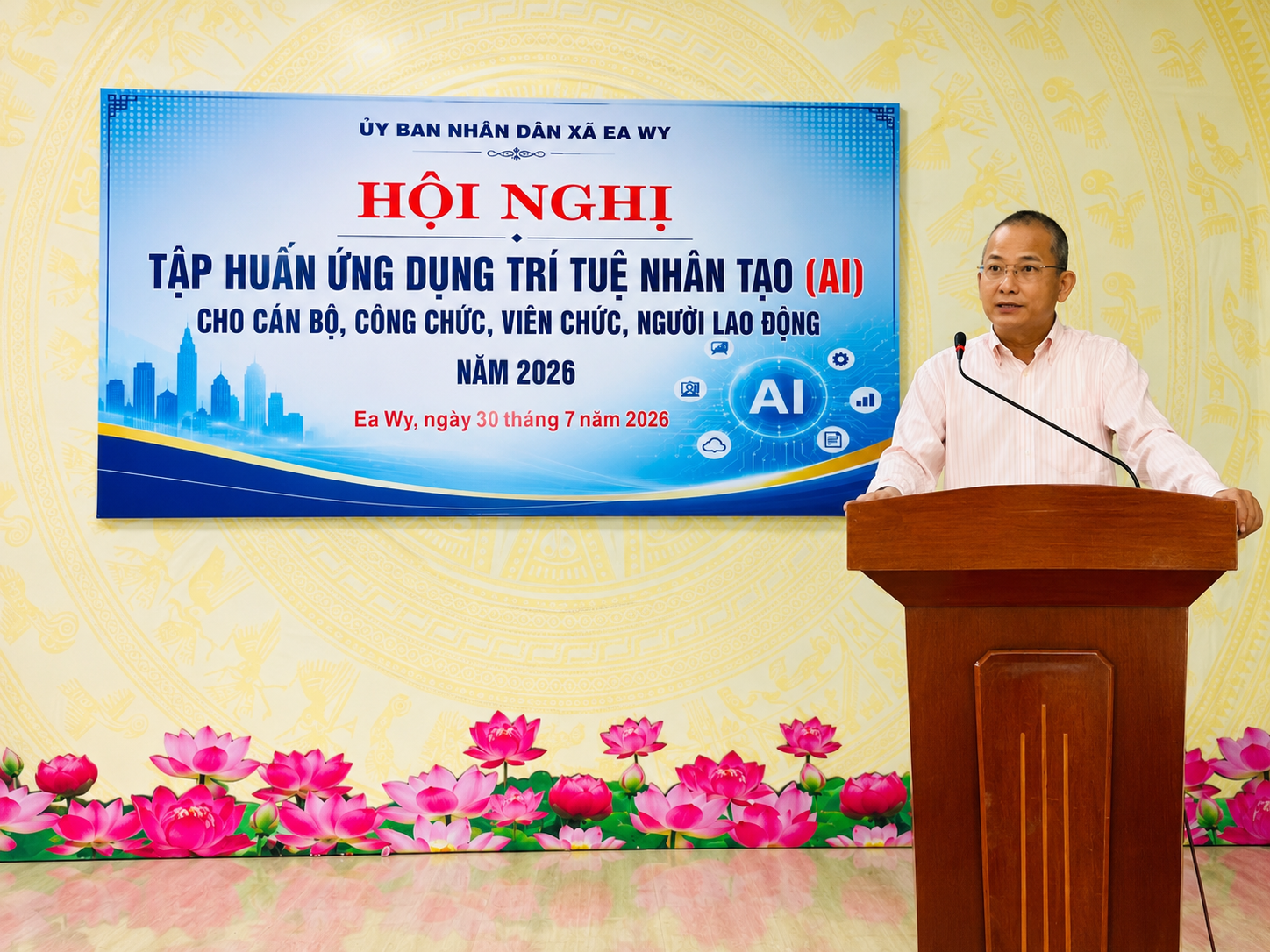 Tập huấn ứng dụng trí tuệ nhân tạo (AI) cho cán bộ, công chức, viên chức, người lao động và Tổ công nghệ số cộng đồng, lực lượng an ninh cơ sở năm 2026