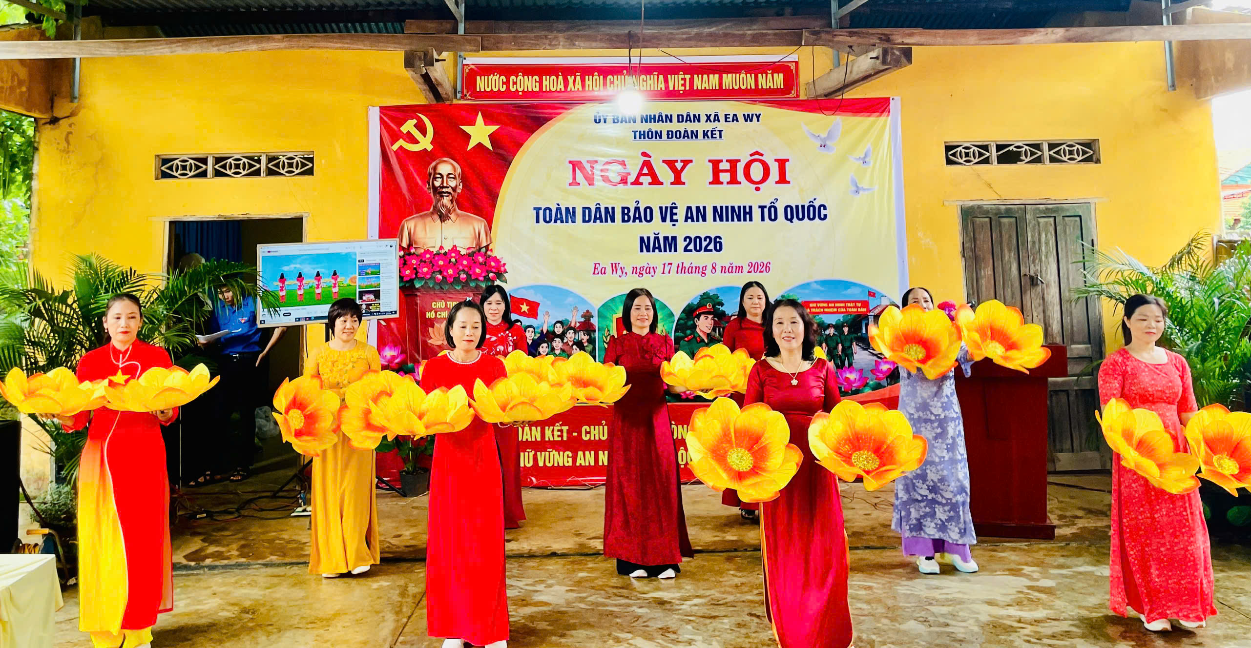 Thôn Đoàn Kết long trọng tổ chức Ngày hội Toàn dân bảo vệ an ninh Tổ quốc năm 2026